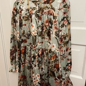 THML Floral Long Sleeve Dress